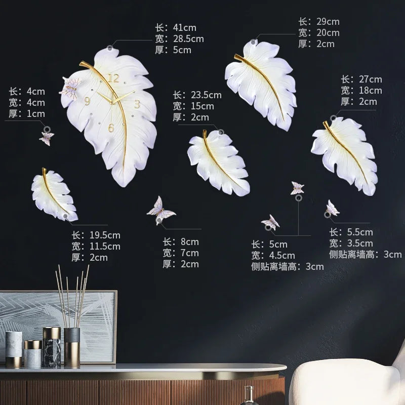 Nordic 3D Large Wall Clock – Silent Resin Modern Home Decor Wall Clock Axl Style 10 Other
