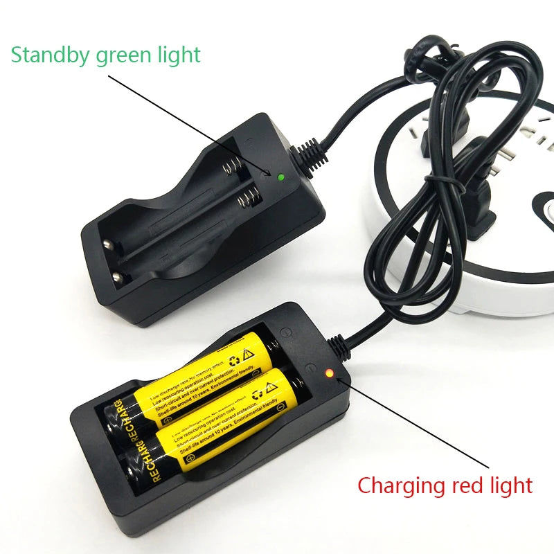 18650 Dual-Slot Lithium Battery Charger with LED Indicator Battery Charger Axl
