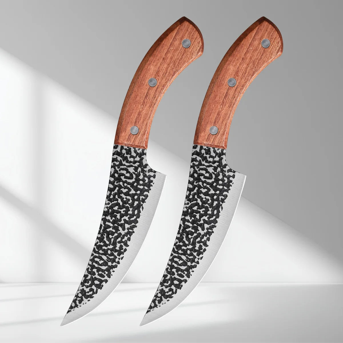 SHENJIU Forged Stainless Steel Boning Knife – 14.5" Butcher Boning Knife Axl 2pcsA