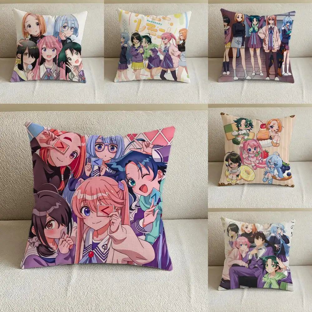 Anime Linen Cushion Cover Set – Sofa, Bed & Chair Pillow Case Linen Cushion Cover Axl