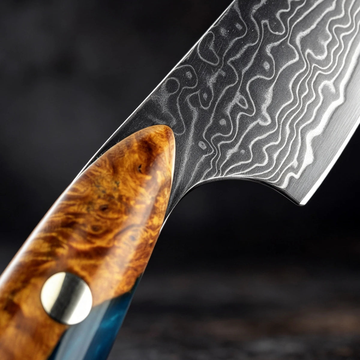XITUO 3.5" Damascus Paring Knife – Japanese Steel Fruit Carving Damascus Paring Knife Axl