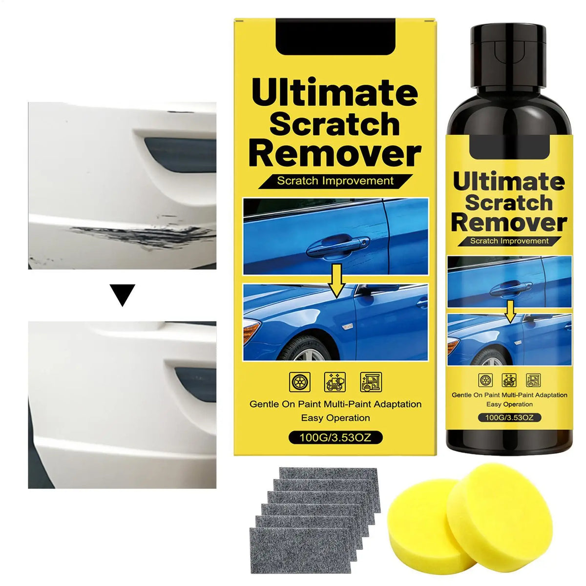 Car Paint Scratch Remover Kit – Swirl & Water Spot Repair Car Scratch Repair Kit Axl