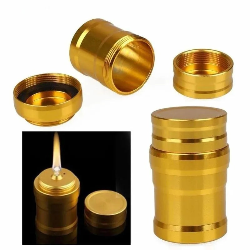 Portable Mini Alcohol Lamp – Aluminium Camp Stove | Gold Portable Camp Stove Axl