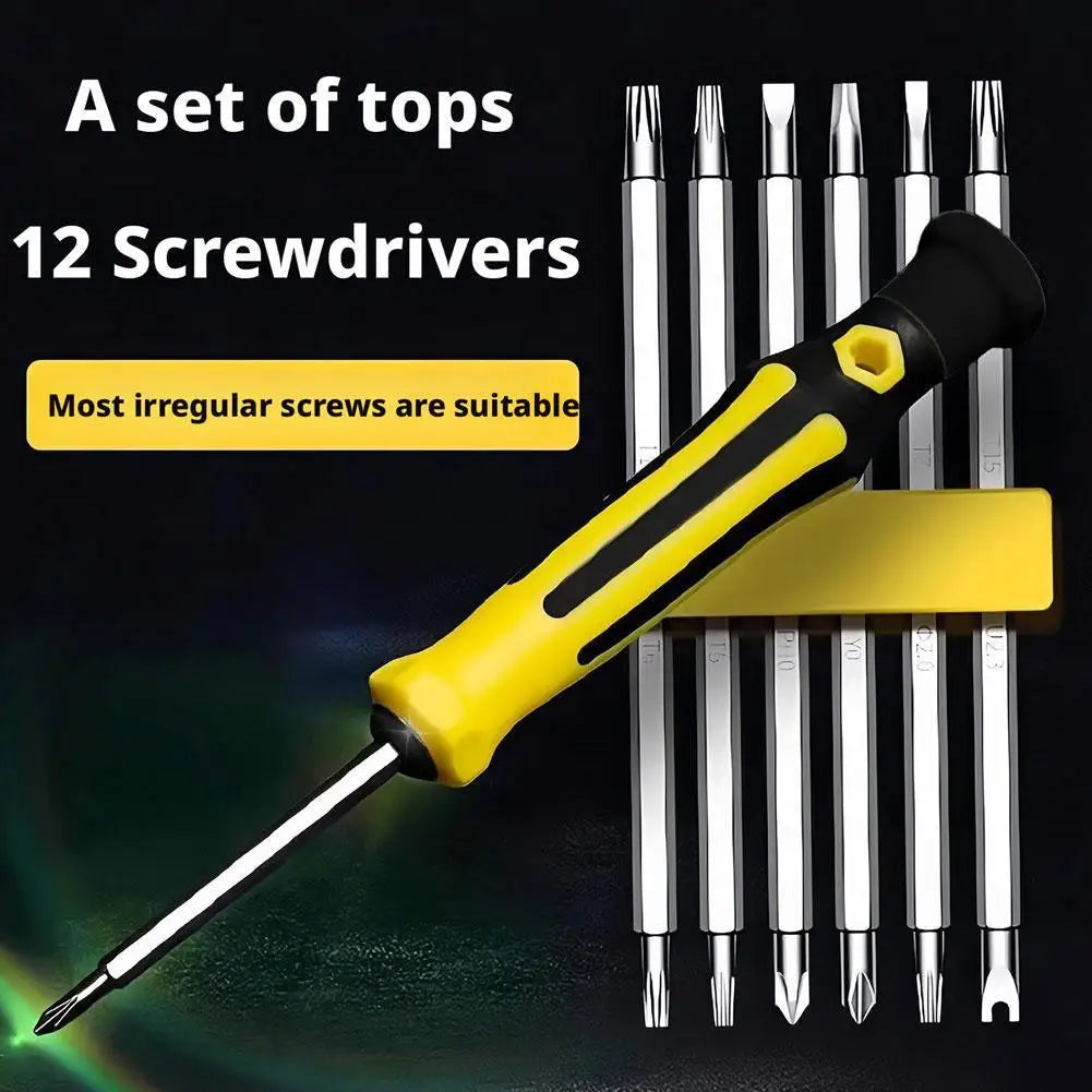 12-in-1 Magnetic Precision Screwdriver Set | Multi-Bit Tool Precision Screwdriver Set Axl
