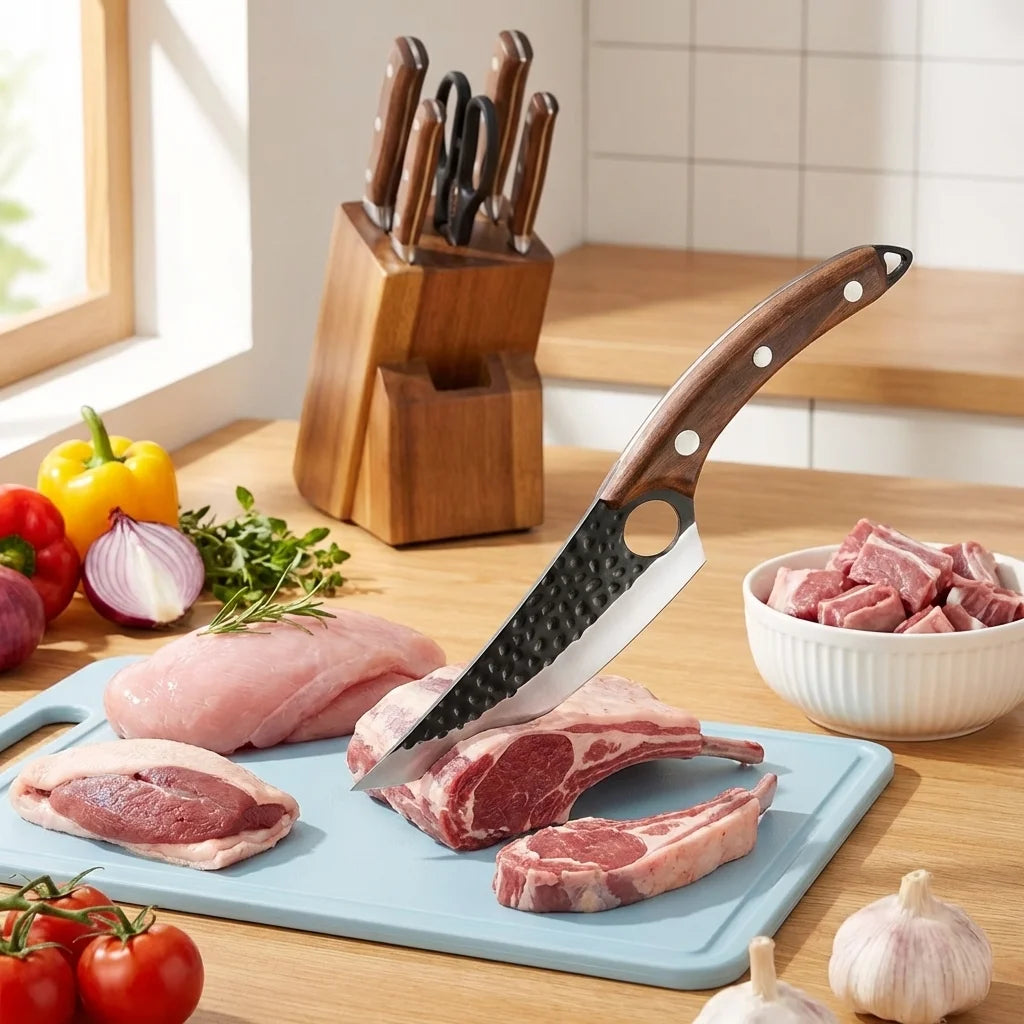 6-Inch Hand-Forged Stainless Steel Chef's Knife with Cover Chef's Knife Axl