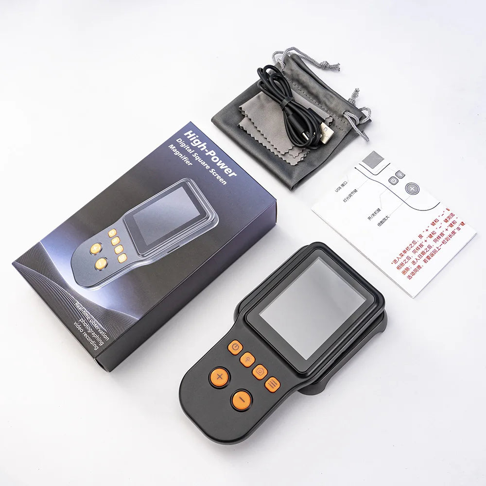 Digital Microscope 500X Autofocus 2.8" Screen | Coin & PCB Digital Microscope Axl black
