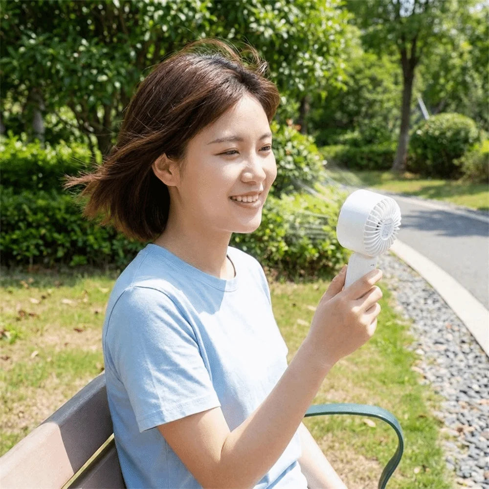 Digital Display Mini USB Rechargeable Portable Fan – Compact Portable Mini Fan Axl