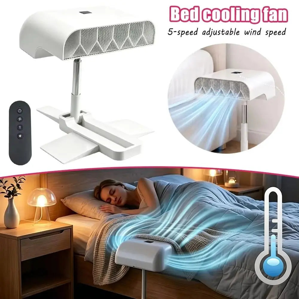 Wireless Remote Under-Quilt Bed Fan – 5-Speed Silent Circulator Under-Quilt Bed Fan Axl