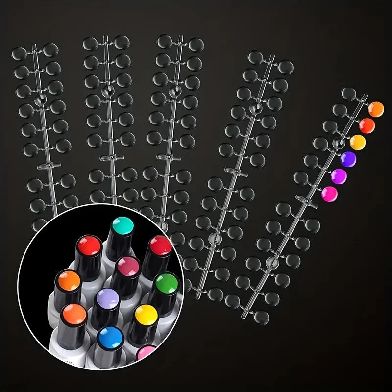 120 Transparent Nail Display Tips – Polish Swatch & Training Nail Display Tips Axl 120PCS