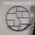 Retro Round 3-Tier Wall Storage Rack – Iron Display Shelf Wall Storage Rack Axl Large