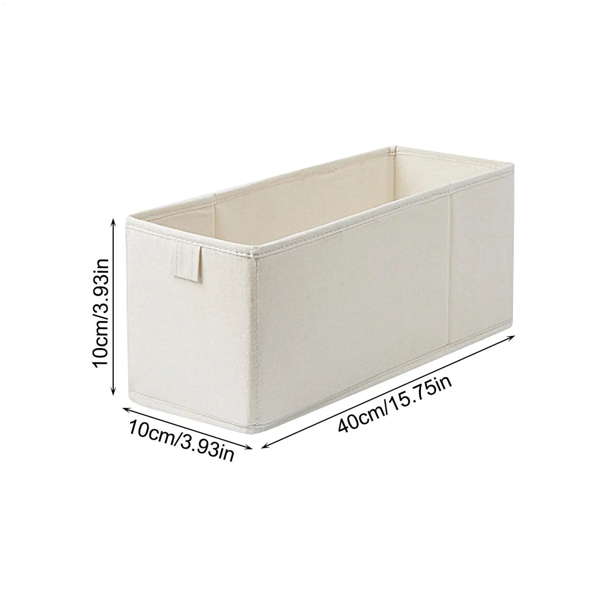Foldable Fabric Storage Bin – Sock & Underwear Organizer Fabric Storage Bin Axl