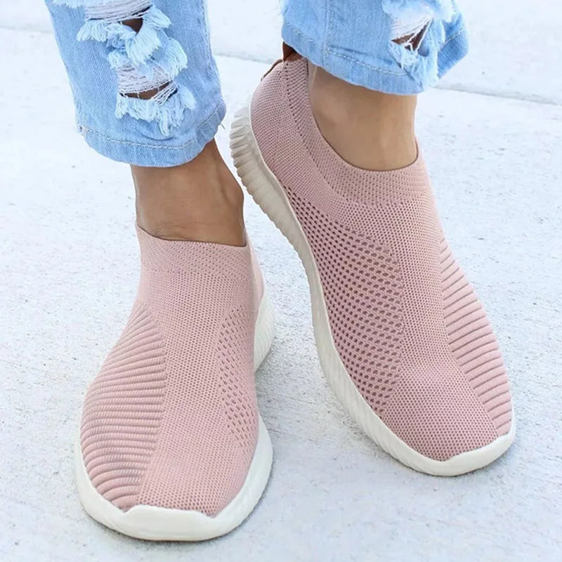 HAJINK Women's Slip-On Sneakers – Breathable Casual Sports Shoes Slip-On Sneakers Axl