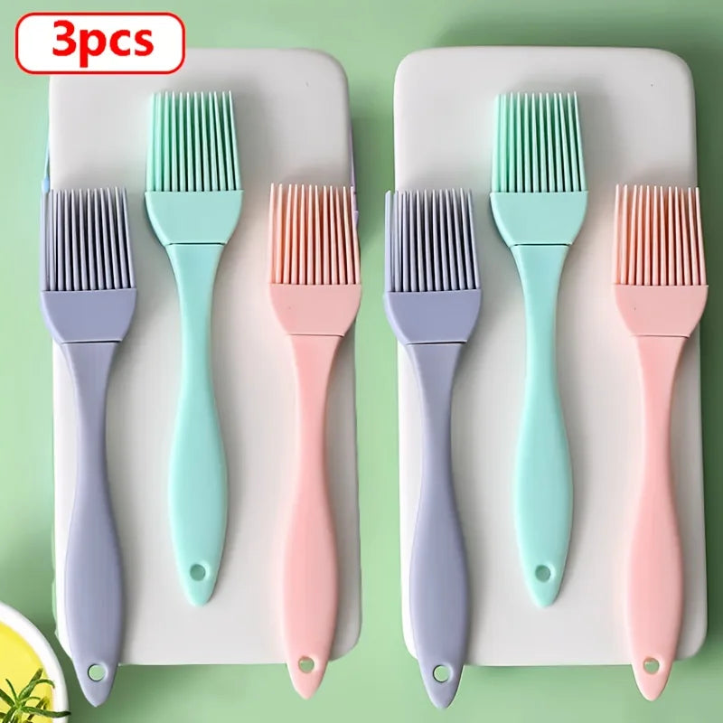 Food Grade Silicone BBQ Basting Brush – 1 or 3 Pack | SHIBO Silicone Basting Brush Axl