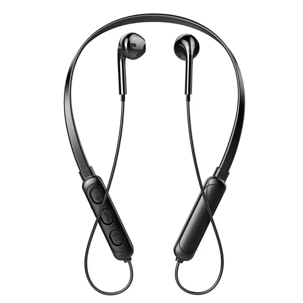 Bluetooth 5.0 Neck-Hanging Wireless Earphones with Mic Wireless Earphones Axl black