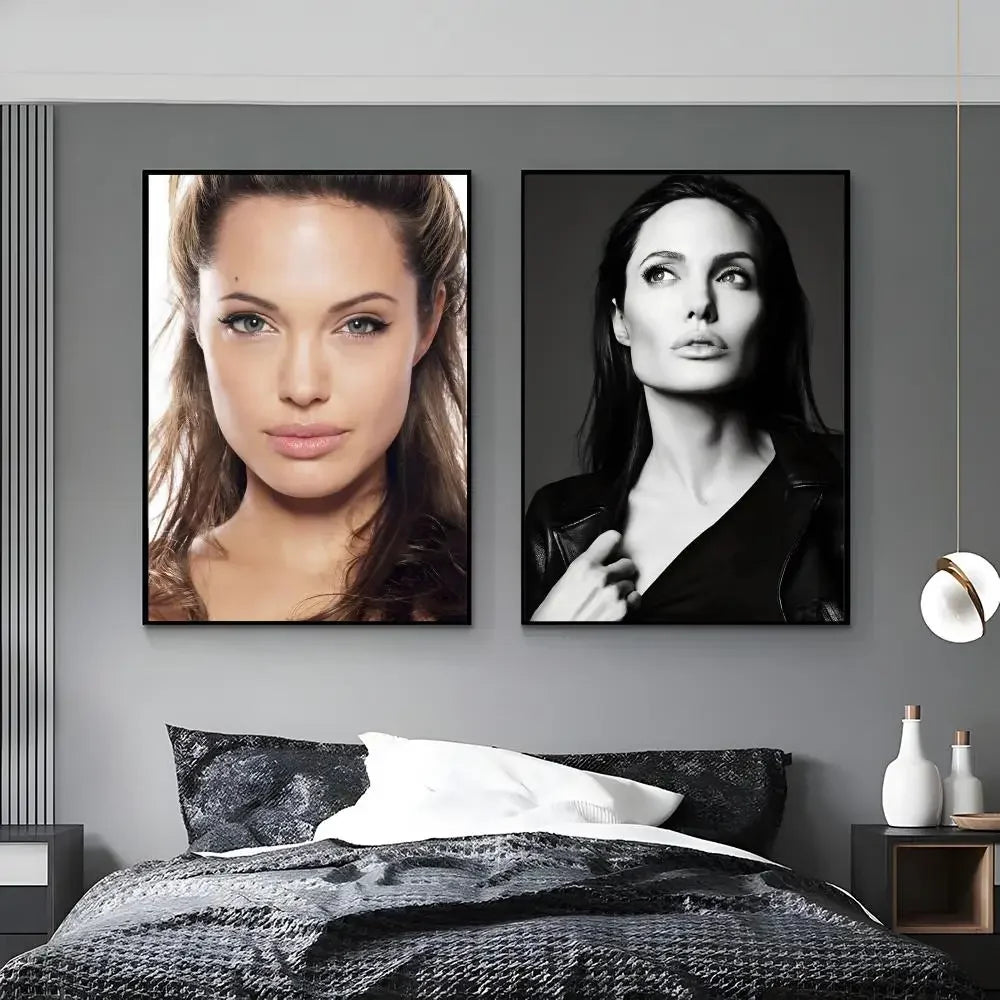 Angelina Jolie HD Art Poster – Waterproof Sticky Wall Décor Wall Art Poster Axl
