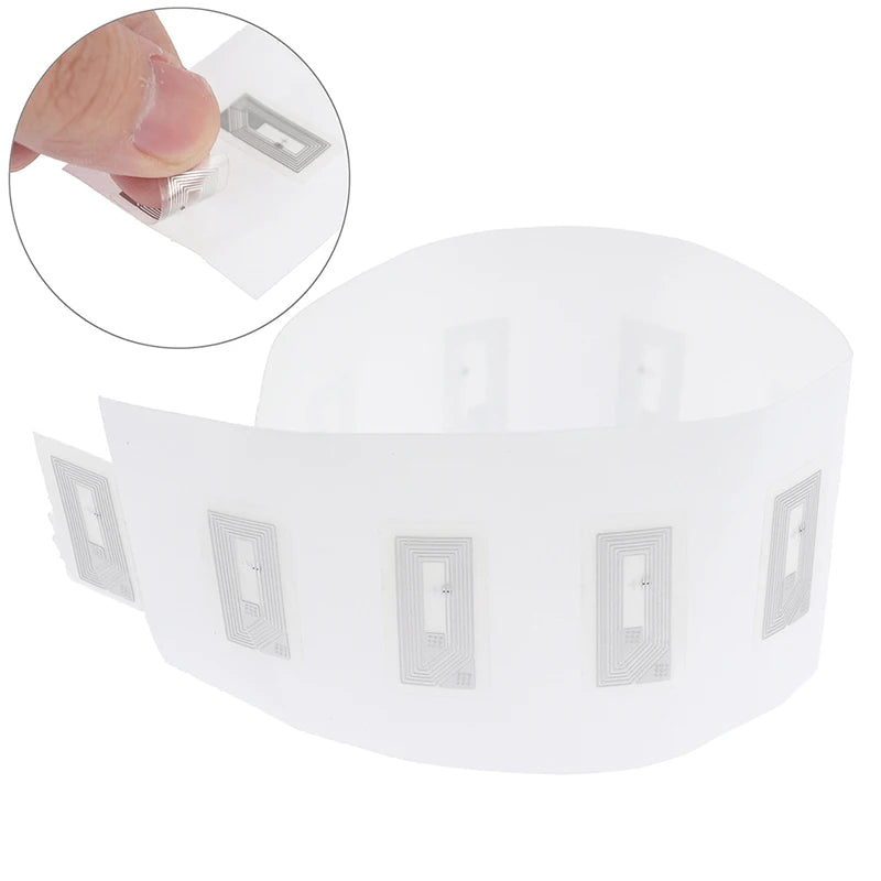 NFC NTAG213 Sticker Tags 13.56MHz RFID Wet Inlay 10/100 Pack NFC RFID Sticker Tags Axl
