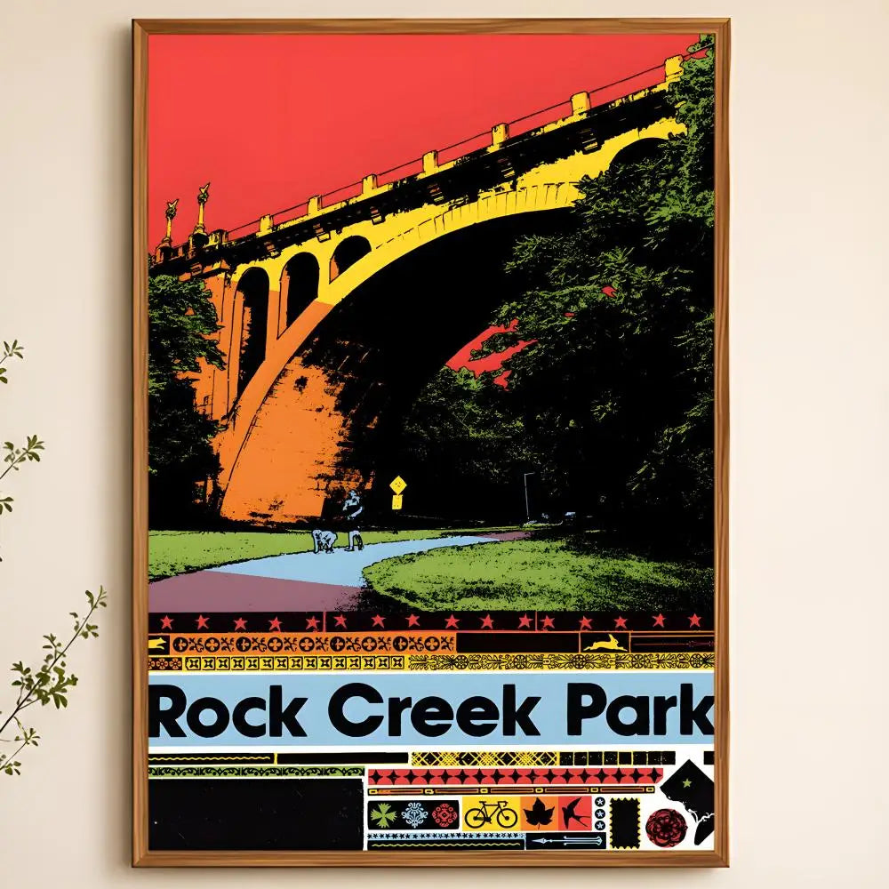 Washington Neighborhood Poster – Self-Adhesive Waterproof Wall Art