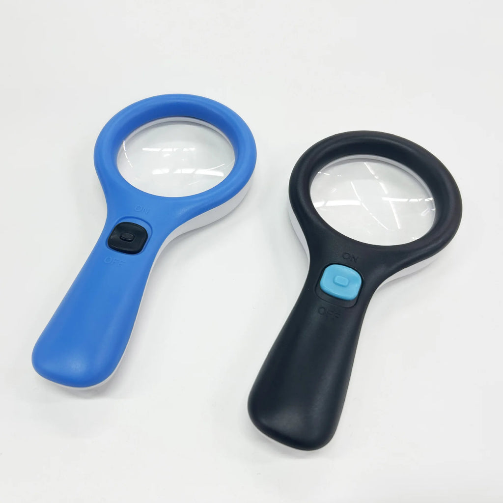 Handheld Magnifying Glass with 3 LED Lights – High Magnification LED Handheld Magnifier Axl