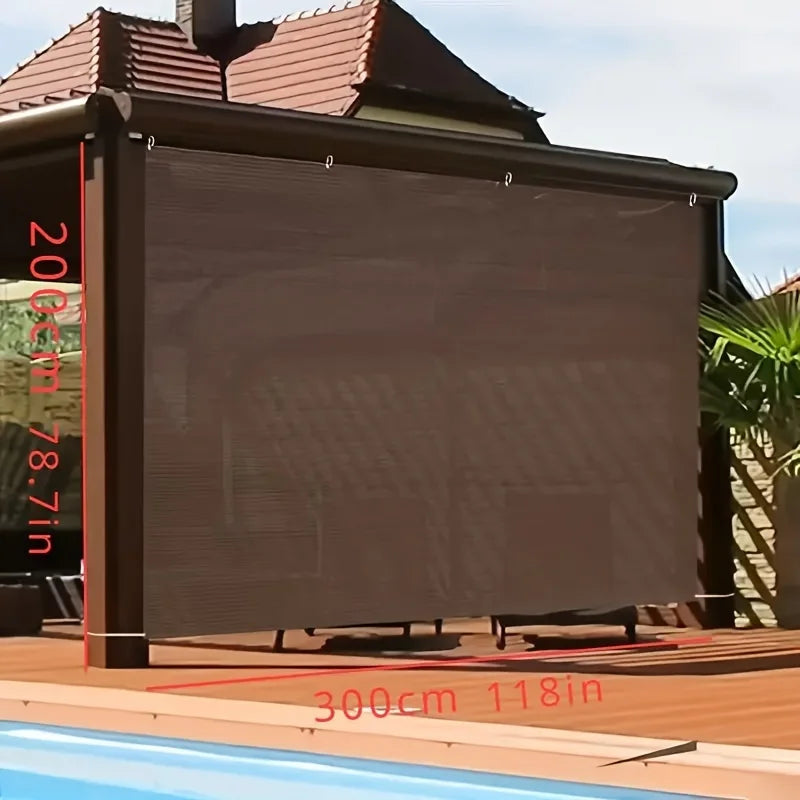 UV-Resistant Outdoor Shade Net Brown – 2m×3m / 3m×4m Canopy Outdoor Shade Net Axl