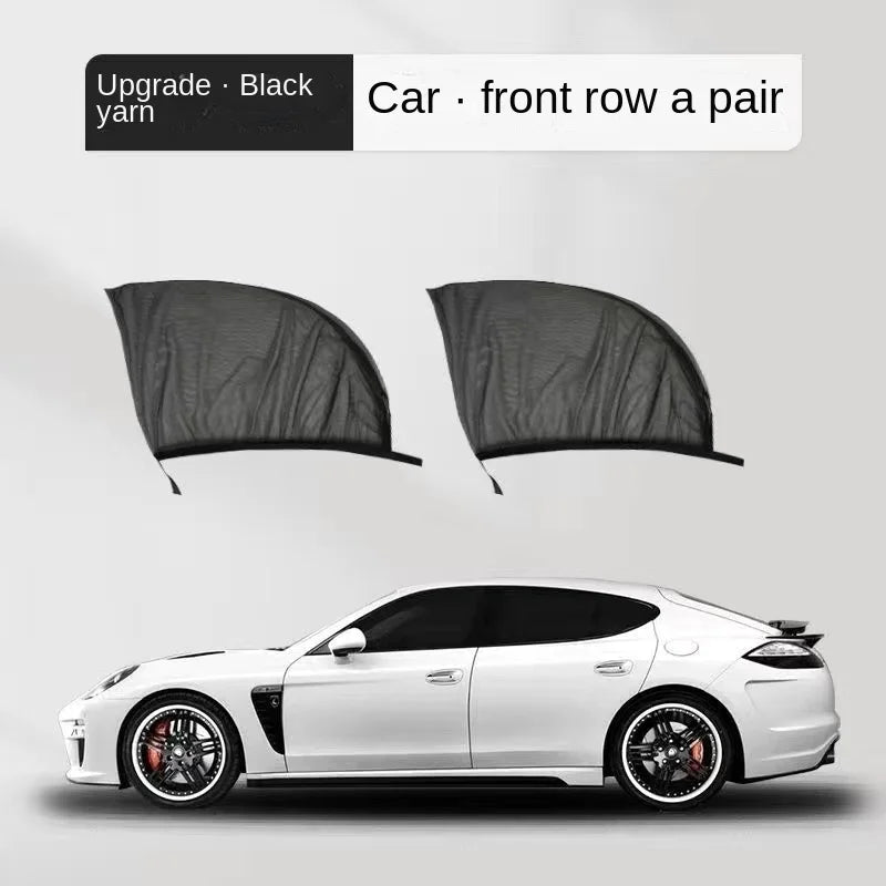 2-Pack Car Side Window Sunshade – UV Mesh Privacy Curtain Car Window Sunshade Axl car front window 2pc