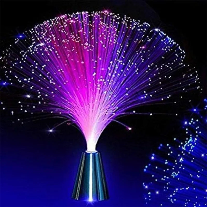 Color Changing LED Fibre Optic Night Light Lamp – Home Decor Fibre Optic Lamp Axl