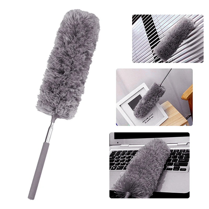 Retractable Microfiber Duster – Extendable Long Handle Brush Retractable Duster Axl