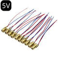 10-Pack Red Dot Laser Diode Module 650nm 5mW 3V/5V Copper Head Laser Diode Module Axl 5V10PCS