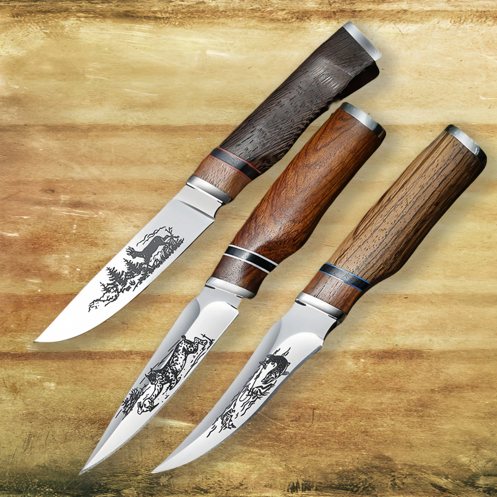 Hand-Forged Boning Knife – Stainless Steel & Wood Handle Boning Knife Axl