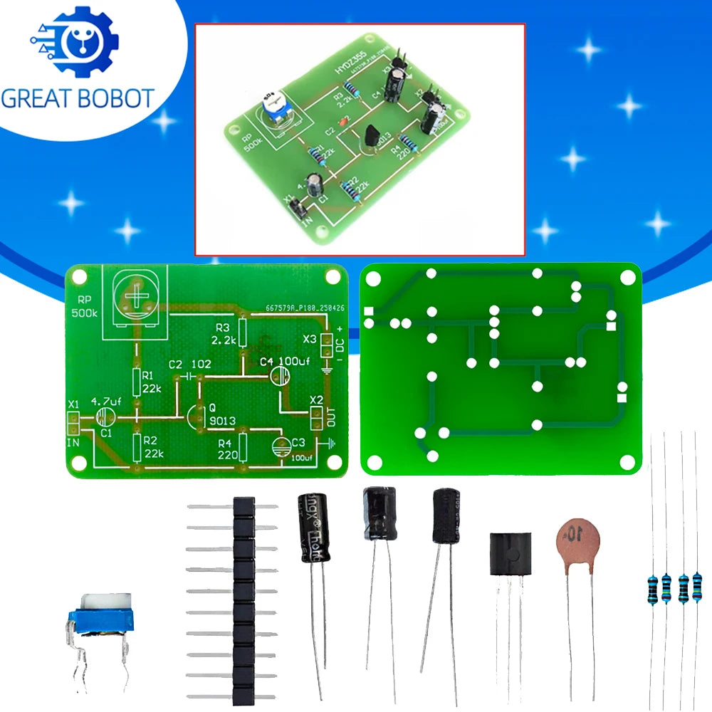 Transistor Amplifier Circuit Kit – Soldering Practice & Training Electronics DIY Kit Axl 1PC