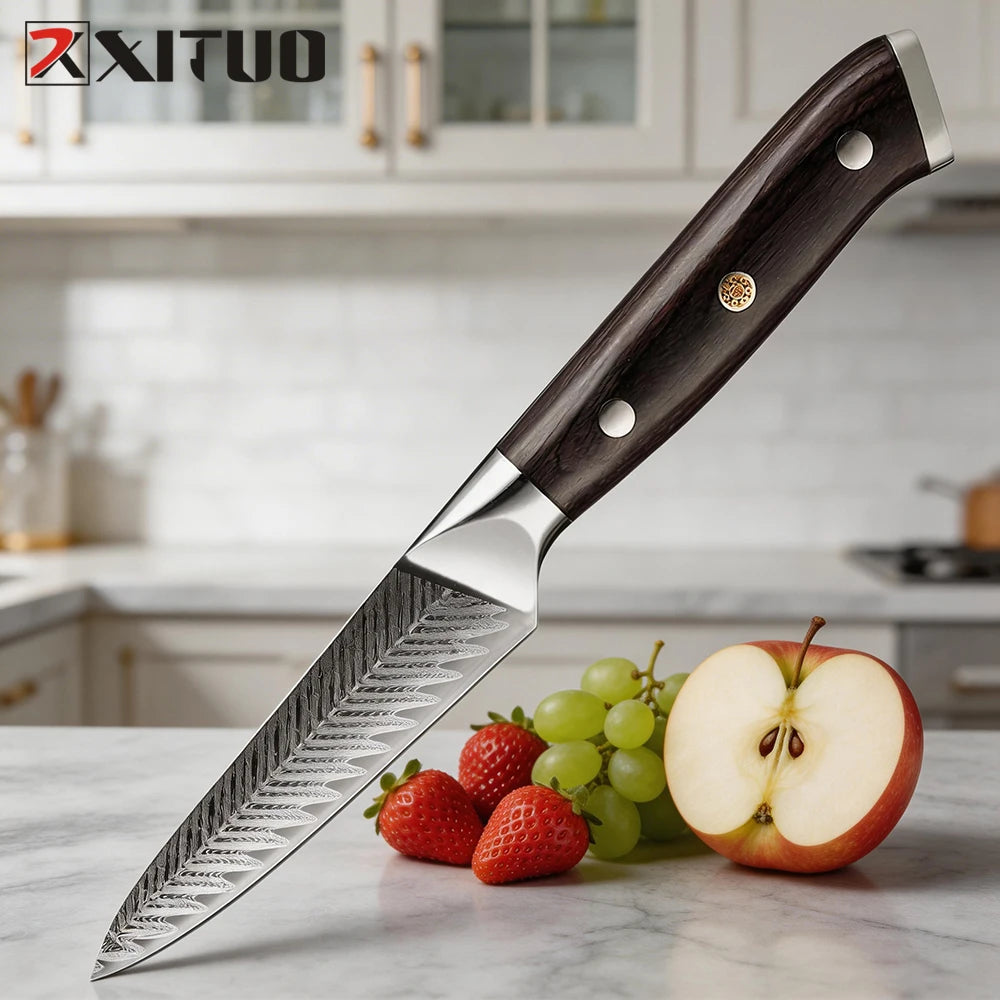 XITUO 3.5" Paring Knife – Sharp 5Cr15Mov Steel Fruit Knife Paring Knife Axl