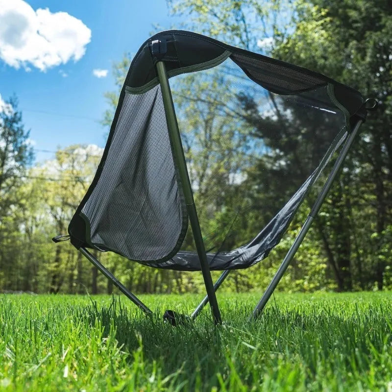 Ultralight Aluminum Mesh Folding Chair – Camping & Beach Folding Camping Chair Axl