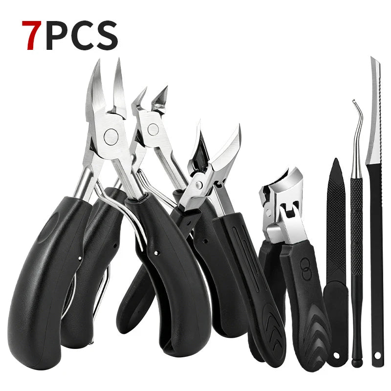 Nail Clipper & Pedicure Tool Set – Stainless Steel Combo Kit Nail Clipper Set Axl