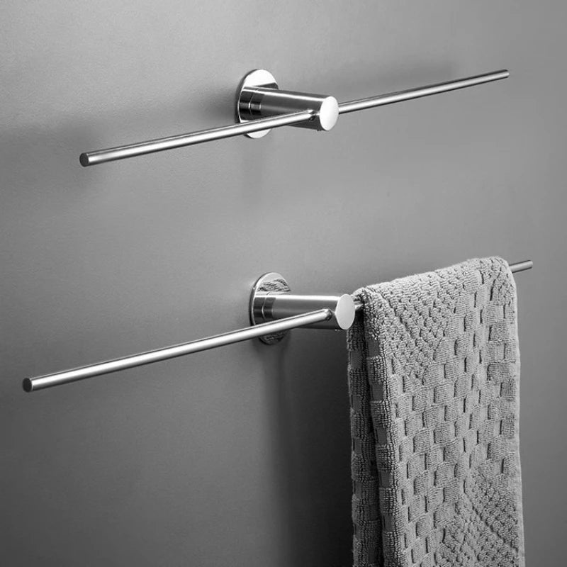No-Drill Stainless Steel Towel Bar – Bathroom Wall Rack Bathroom Towel Bar Axl