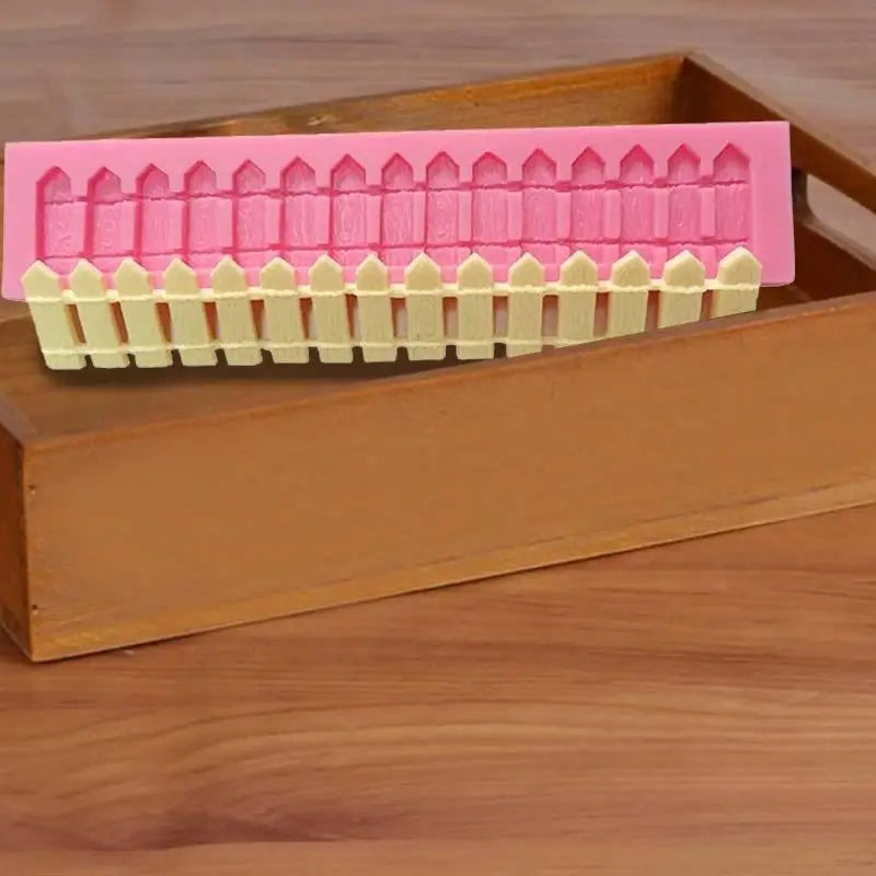 Garden Fence Silicone Fondant Mold – Cake & Chocolate Decor Silicone Baking Mold Axl