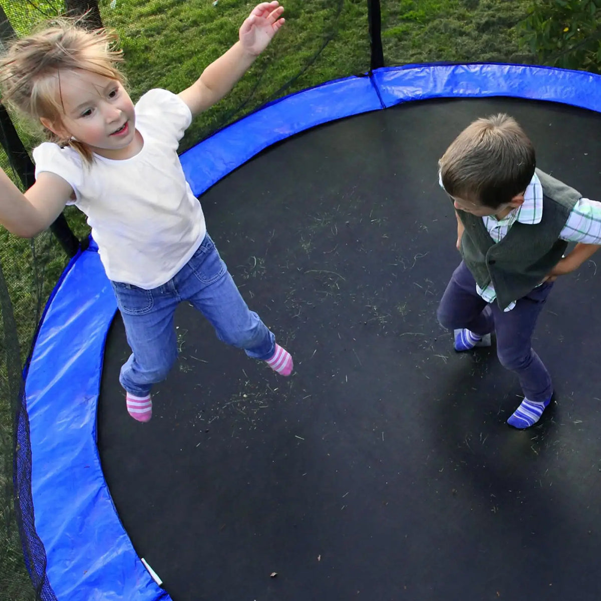 Round Trampoline Replacement Pad 8ft 10ft – Waterproof Cover Trampoline Spring Cover Axl