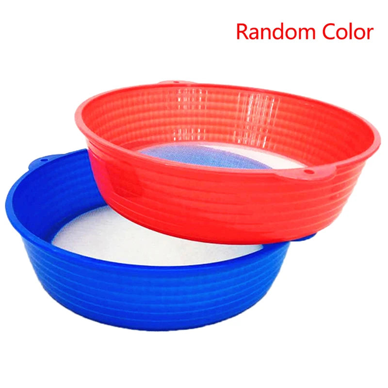 Round Plastic Flour Sieve Fine Mesh Sifter for Baking Flour Sieve Sifter Axl 1pc random