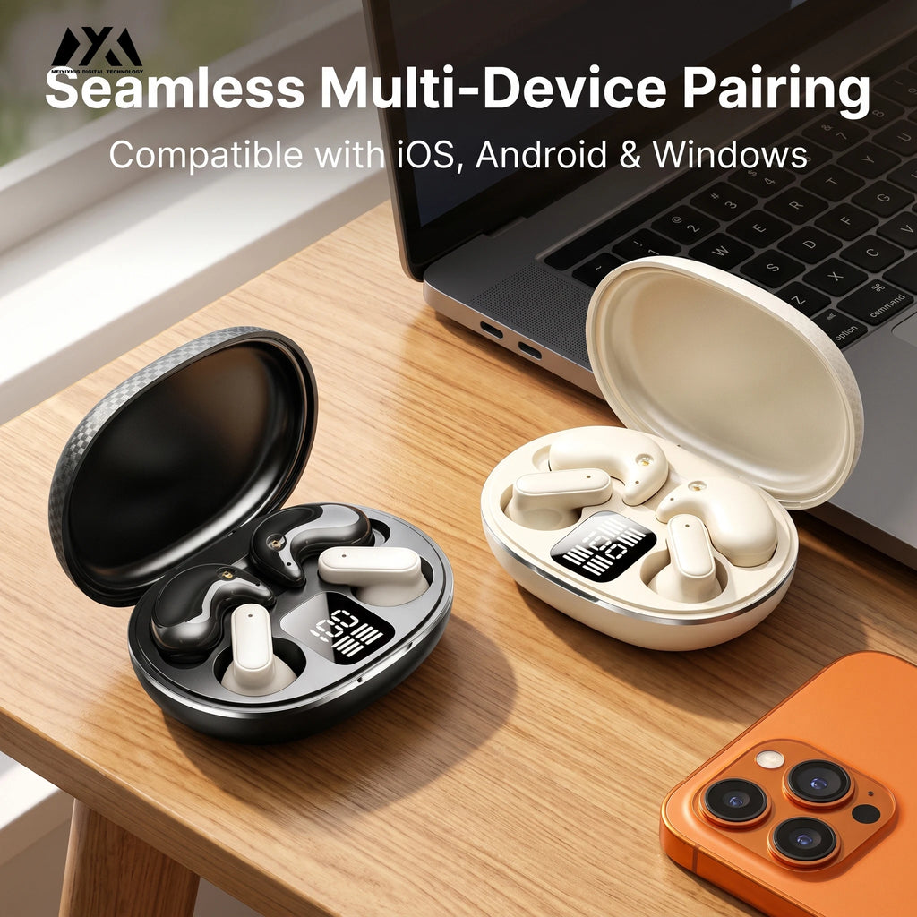 KK0 2-in-1 Wireless Earbuds – LED Display & Dual Wear Styles Wireless Earbuds Axl