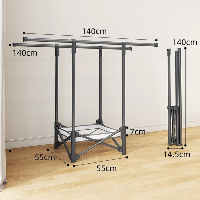Folding Clothes Drying Rack – Portable Floor Laundry Hanger Clothes Drying Rack Axl