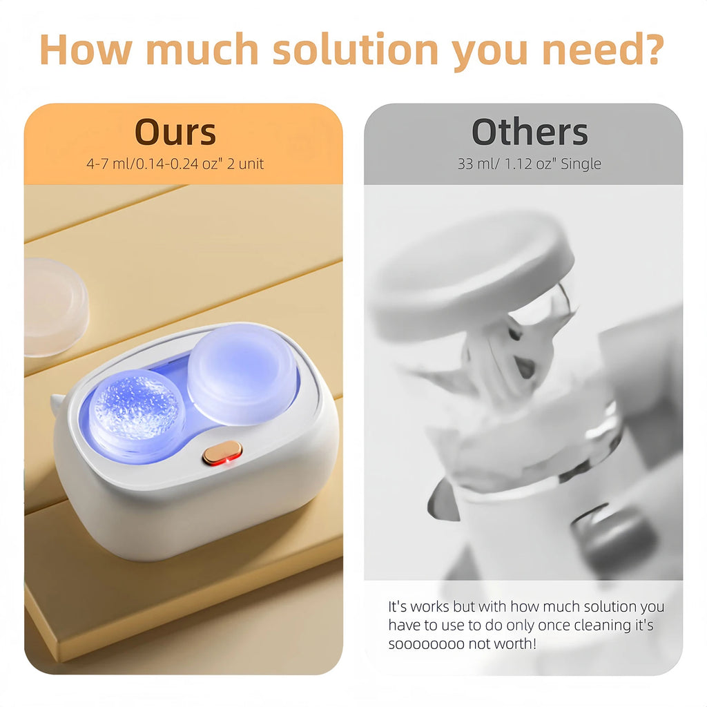 Electric Contact Lens Cleaner – Portable Self-Cleaning Case Contact Lens Cleaner Axl