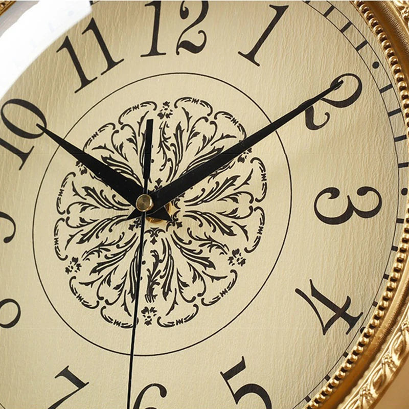 Large Brass Pendulum Wall Clock – Luxury Silent Gold Decor Wall Clock Axl