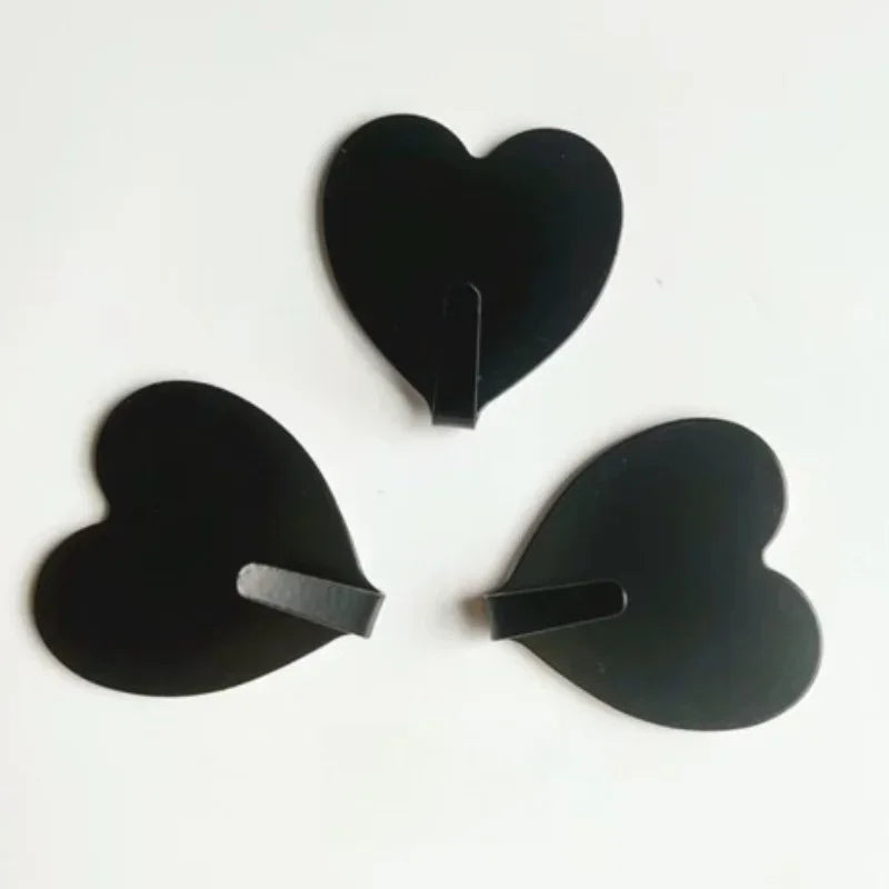 Heart-Shaped Adhesive Wall Hooks – Heavy-Duty Home Organizer Adhesive Wall Hooks Axl