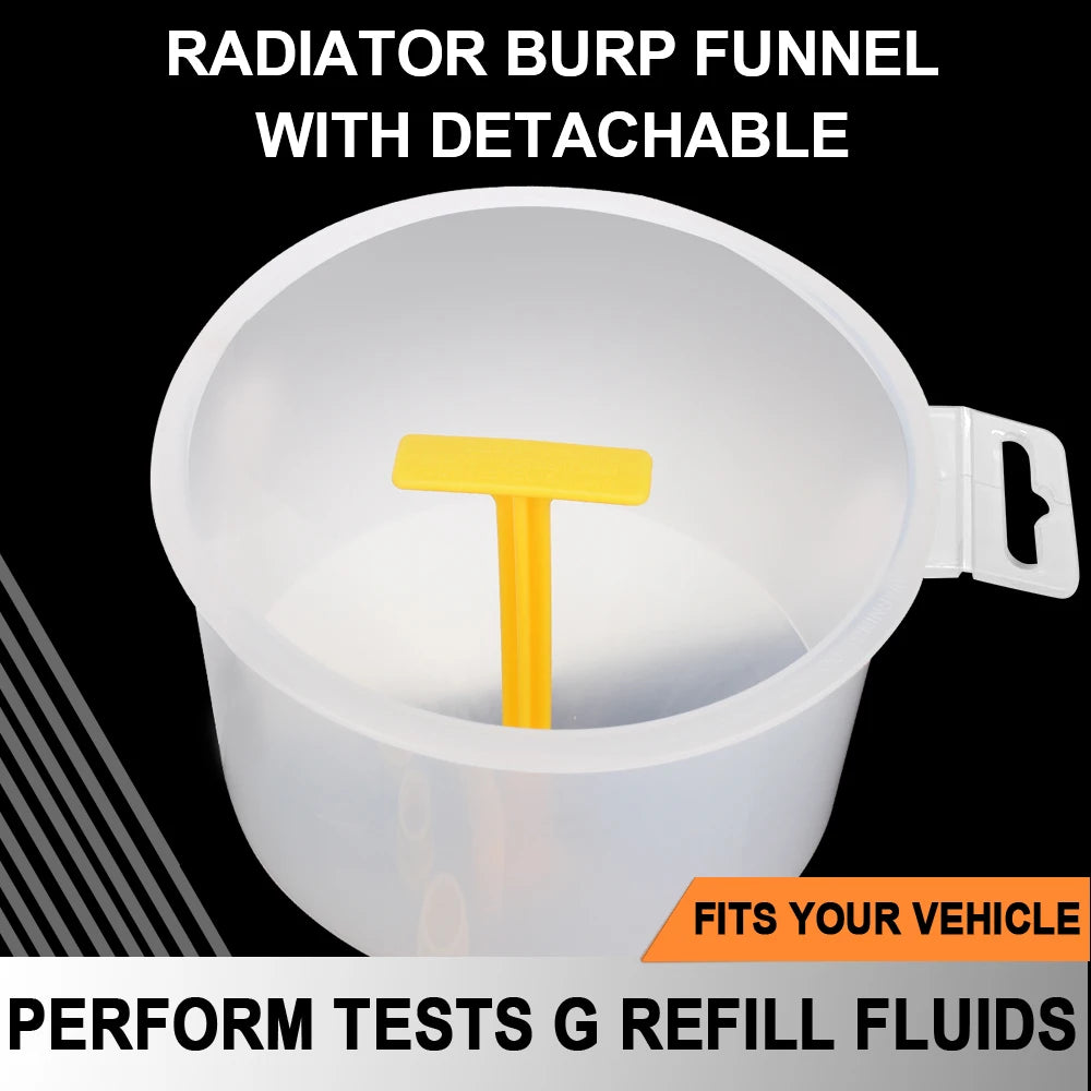 15-Piece Spill-Proof Car Fluid Filling Funnel Kit | Universal Automotive Funnel Kit Axl