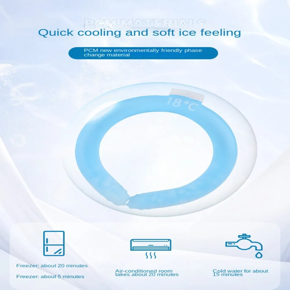 Reusable Neck Cooling Wrap – Gel Ice Ring for Summer Outdoors Neck Cooling Wrap Axl