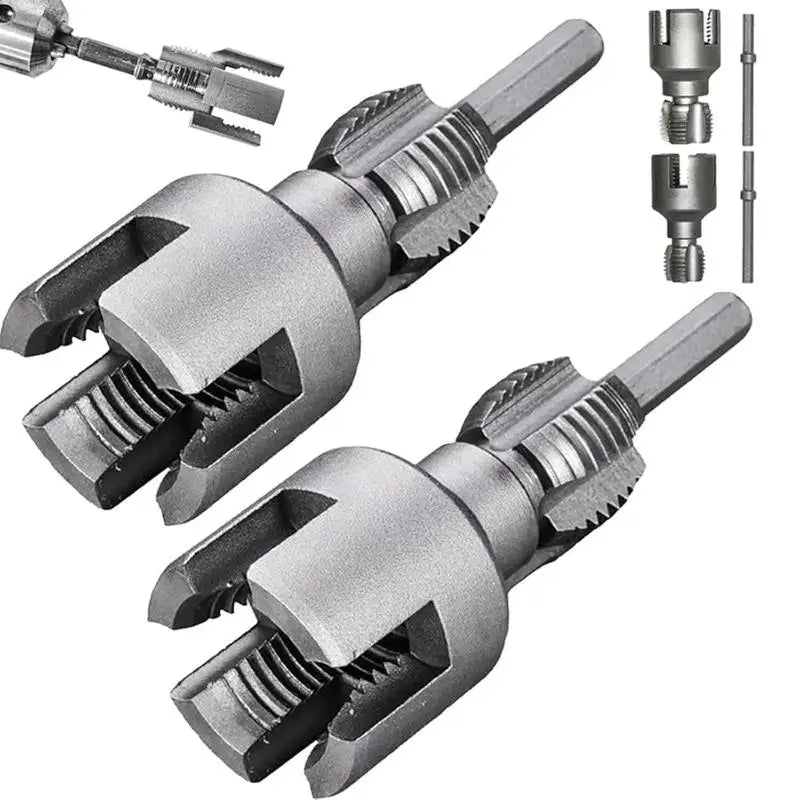 Electric Drill Pipe Threader Kit – Internal & External Threading Pipe Threader Kit Axl