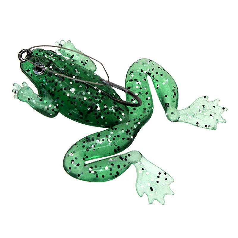 Soft Rubber Frog Fishing Lure 4.5g 6cm – Topwater Bass Bait Soft Fishing Lure Axl