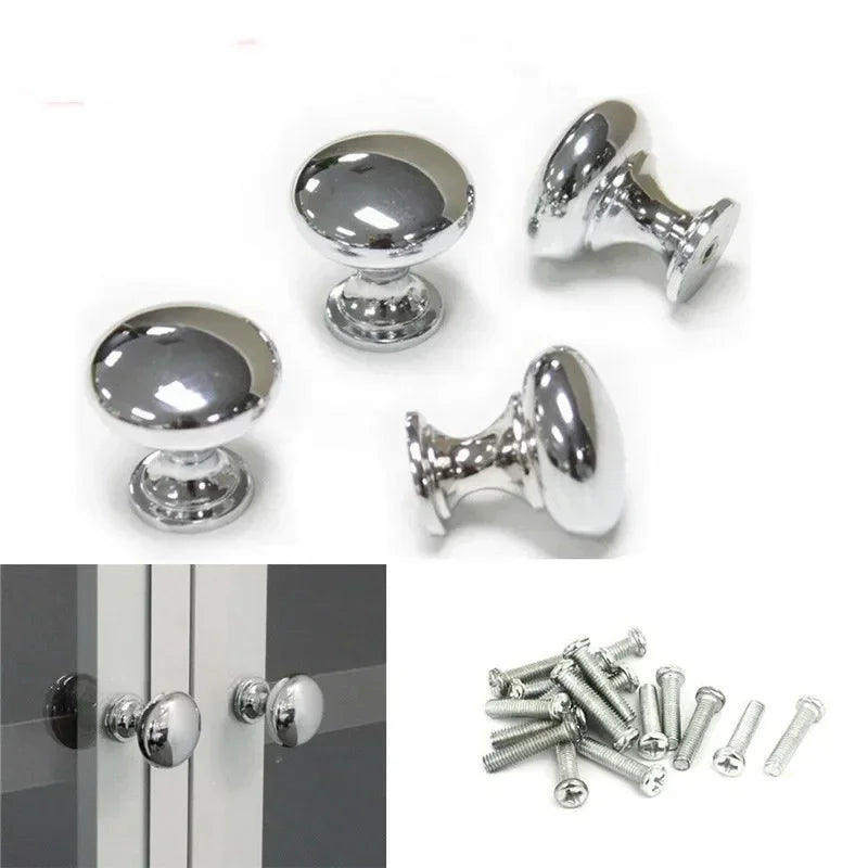 Chrome Metal Door Knobs & Drawer Handles – Silver Cabinet Pulls Cabinet Door Knobs Axl