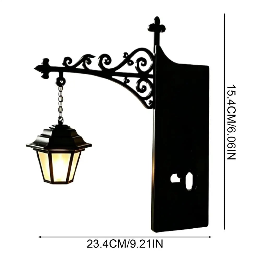 Decorative Bookshelf Lantern – Warm Vintage Cordless Reading Lamp Decorative Lantern Lamp Axl Black