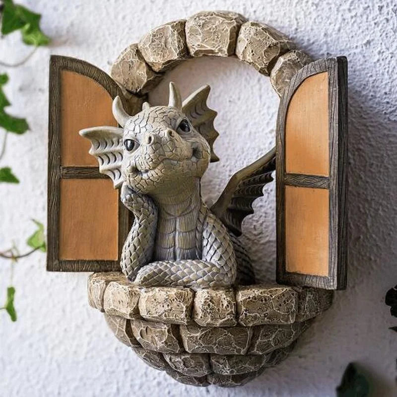 Mini Dinosaur Resin Figurine – Cute Garden & Home Décor Gift Resin Figurine Axl WYY0257-A
