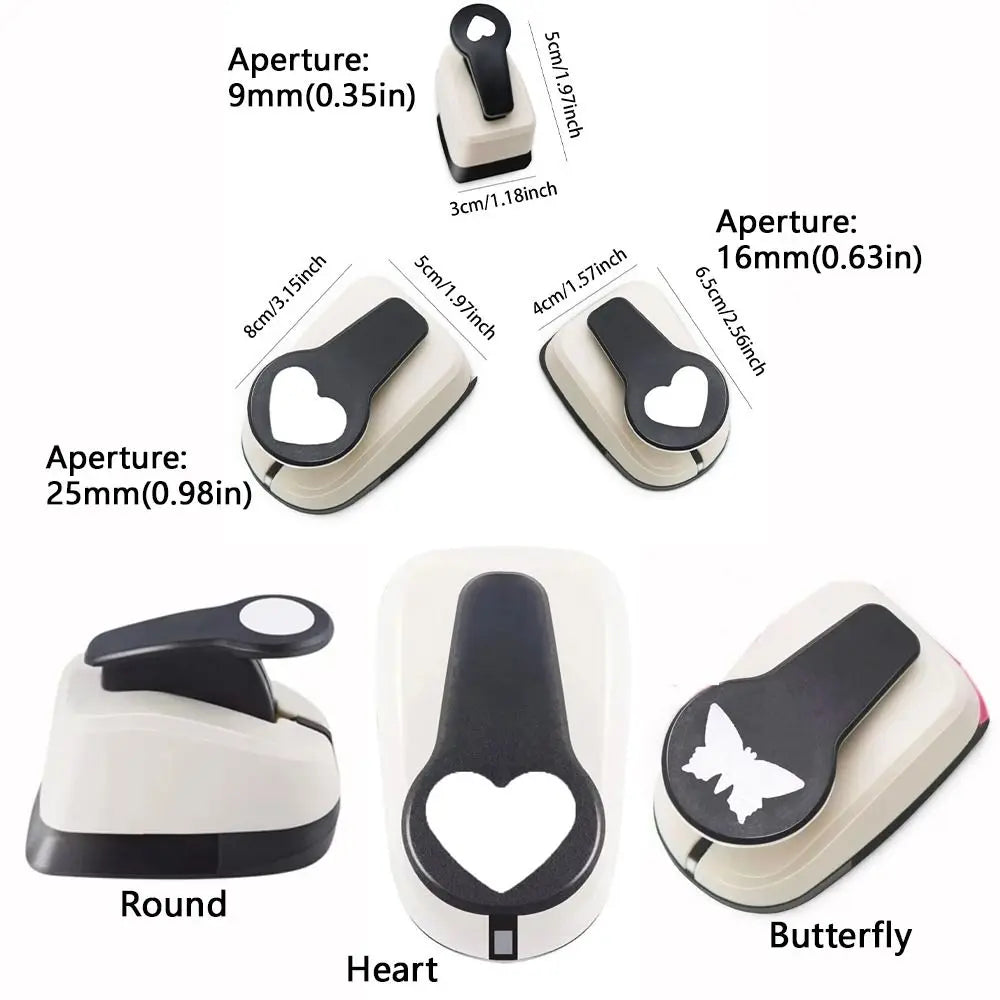 Shape Hole Punch 9/16/25mm – Round Paper Punch for DIY Crafts Paper Craft Punch Axl