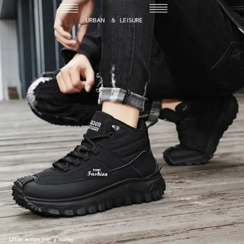 Men's Waterproof Retro Ankle Boots – Slip-Resistant Outdoor Work Men's Ankle Boots Axl